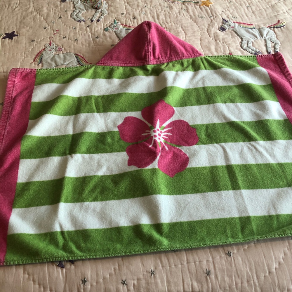 Pottery Barn Kids hooded beach towel